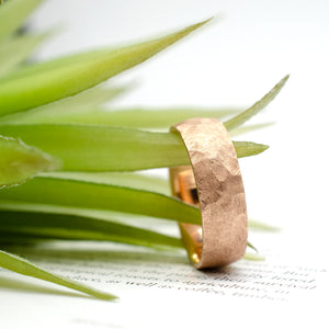 7mm Textured Rose Band