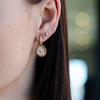 Bitty Bezel Studs Rose
