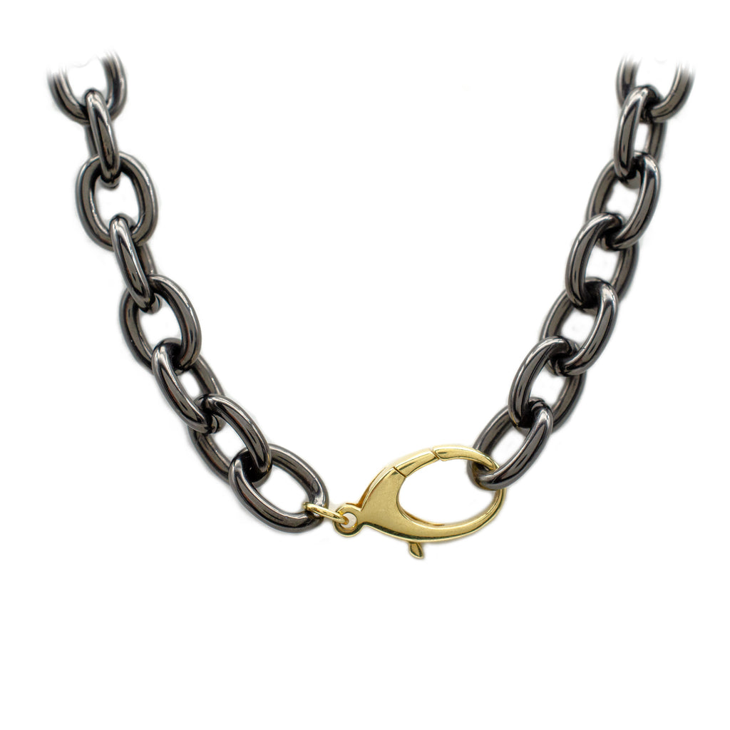 Chunky Black Steel Chain