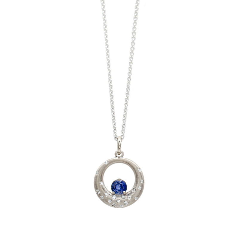 Sapphire Moonrise Pendant