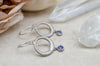 Sapphire Moonrise Earrings