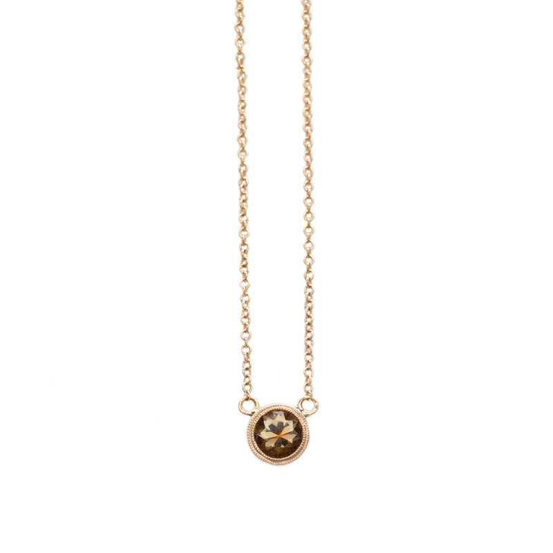 Peach Montana Sapphire Necklace