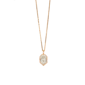 1.74ct Shield F Bezel Pendant