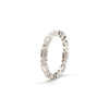 Baguette & Round Band in White