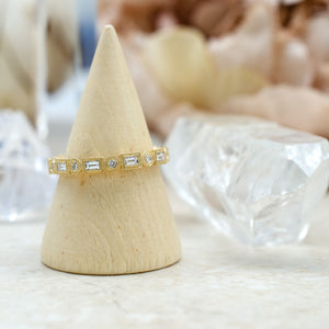 Baguette & Round Band