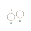 Blue Zircon Double Dangles