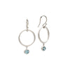 Blue Zircon Double Dangles