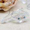 Blue Zircon Double Dangles