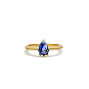VP Milgrain Sapphire Solitaire
