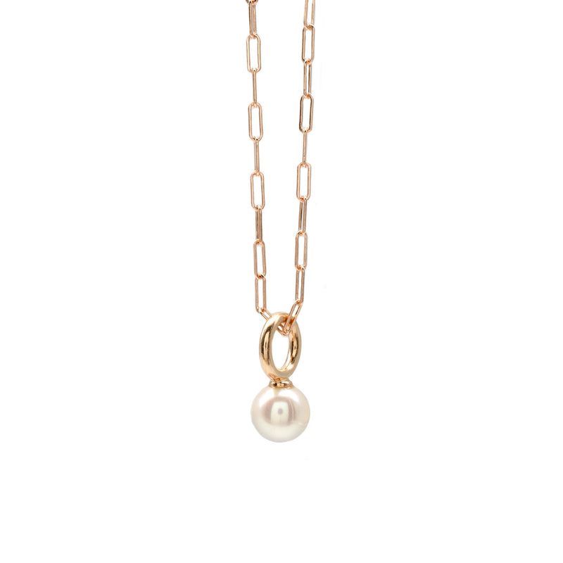 Pearl Pendant in Rose