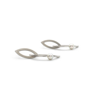 Pearl Navette Earrings