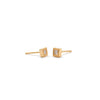 Rose Triple Milgrain Studs (Square)