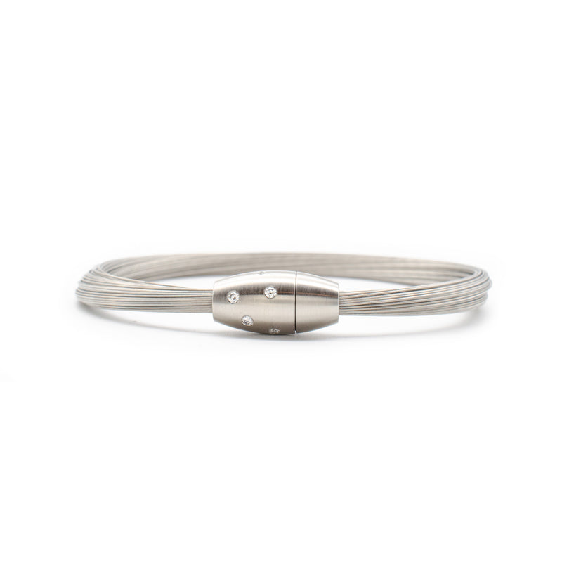 100 Cable Strand Diamond Bracelet