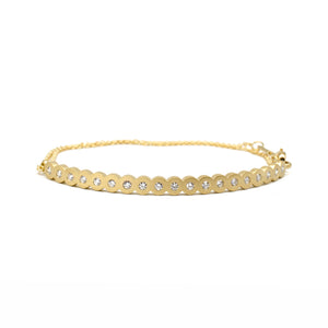 Flat Disc Bracelet