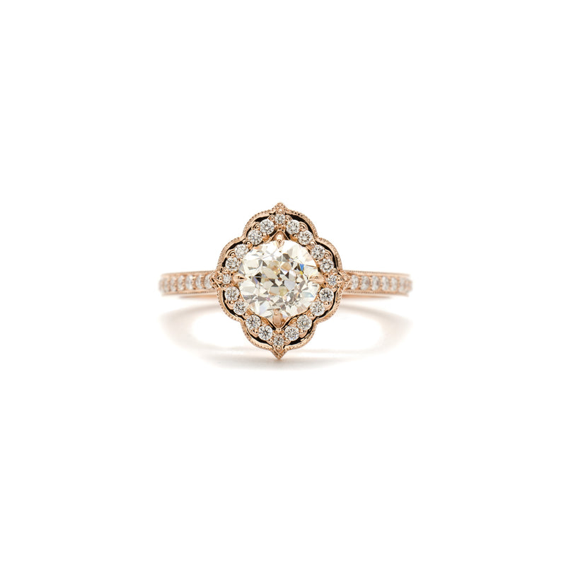 .84ct Old Miner Scalloped Halo