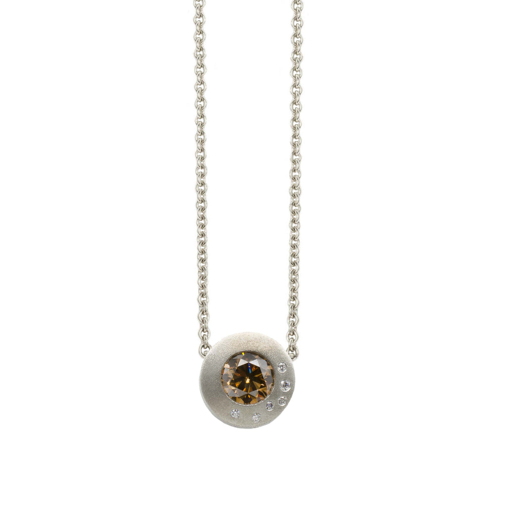 Cognac Diamond Submarine Necklace