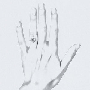 1.56ct Crown Jubilee Sheer Halo Ring