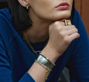 Bezel Pave Diamond Bracelet