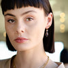Gold Milgrained Diamond Studs