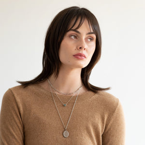 1.81ct Sapphire Milgrain Necklace