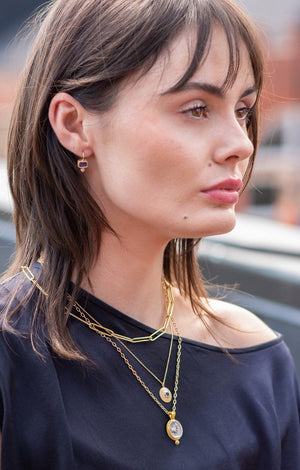 25mm Paperclip Necklace with Pendant Enhancer Clasp