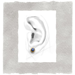 Mod Sapphire Bezel Studs