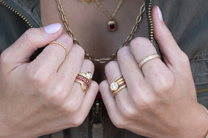 Gold Hammered Band